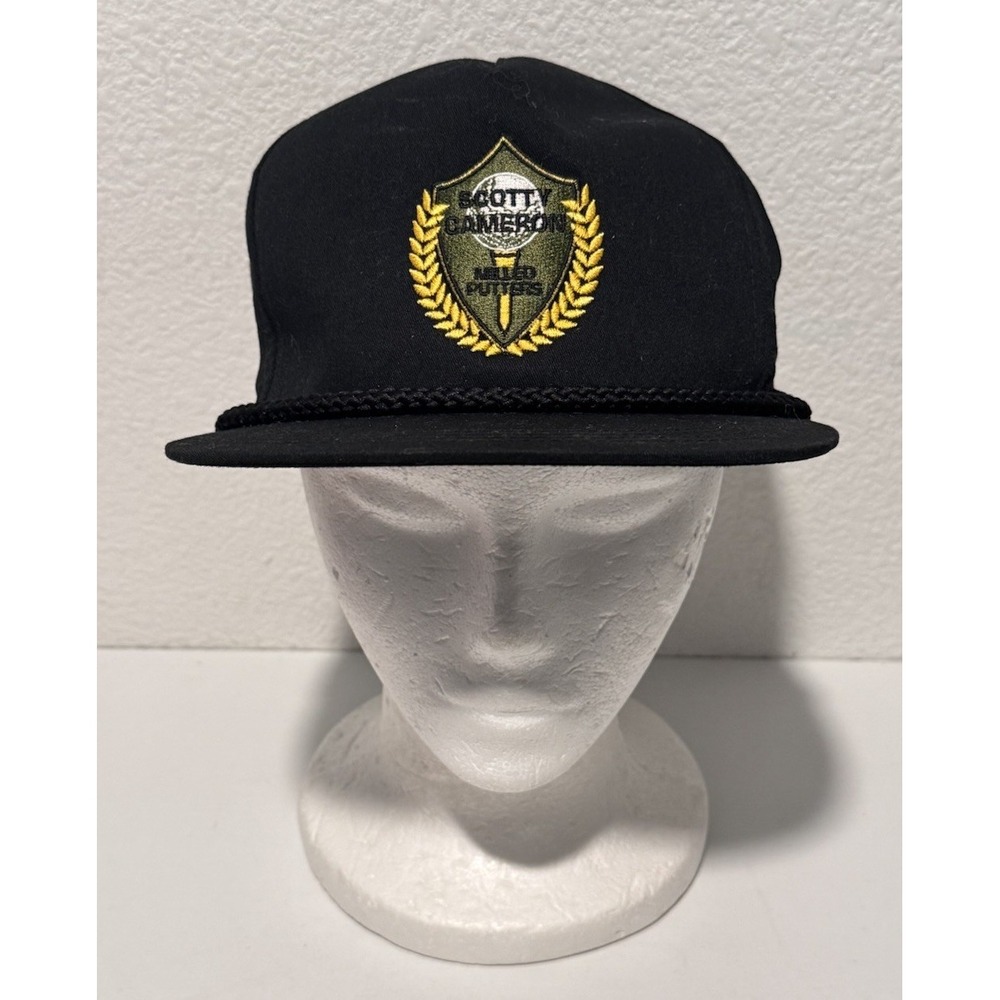 Scotty Cameron Milled Putters Snapback Rope Hat Cap Black Patch Adjustable OS